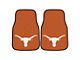 Carpet Front Floor Mats with University of Texas Logo; Orange (Universal; Some Adaptation May Be Required)