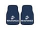 Carpet Front Floor Mats with U.S. Marines Logo; Black (Universal; Some Adaptation May Be Required)