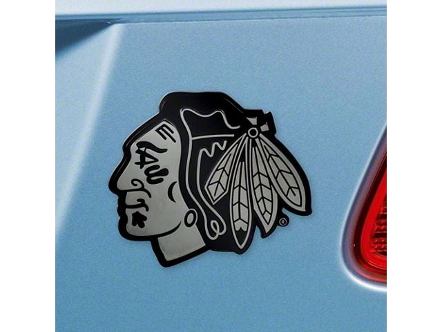 Chicago Blackhawks Emblem; Chrome (Universal; Some Adaptation May Be Required)