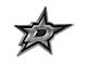 Dallas Stars Molded Emblem; Chrome (Universal; Some Adaptation May Be Required)