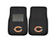 Embroidered Front Floor Mats with Chicago Bears Logo; Black (Universal; Some Adaptation May Be Required)