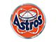 Houston Astros Embossed Emblem; Blue and Orange (Universal; Some Adaptation May Be Required)