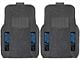 Molded Front Floor Mats with Carolina Panthers Logo (Universal; Some Adaptation May Be Required)