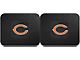 Molded Rear Floor Mats with Chicago Bears Logo (Universal; Some Adaptation May Be Required)