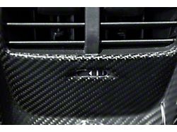 Rear A/C Panel Cover; Carbon Fiber (21-24 Mustang Mach-E)