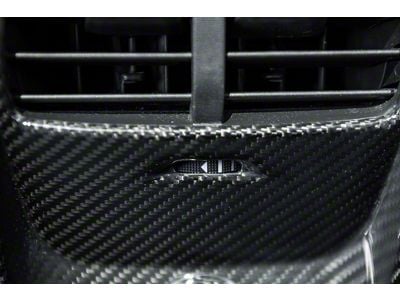 Rear A/C Panel Cover; Carbon Fiber (21-25 Mustang Mach-E)