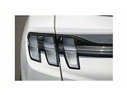 Tail Light Bezels; Carbon Fiber (21-25 Mustang Mach-E)