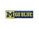 University of Michigan Embossed Emblem; Blue (Universal; Some Adaptation May Be Required)