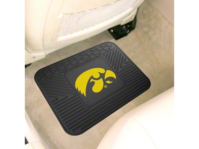 Utility Mat with University of Iowa Logo; Black (Universal; Some Adaptation May Be Required)