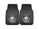 Vinyl Front Floor Mats with New York Islanders Logo; Black (Universal; Some Adaptation May Be Required)