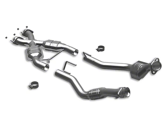 Magnaflow Mustang Direct-Fit Catted X-Pipe; California Grade CARB
