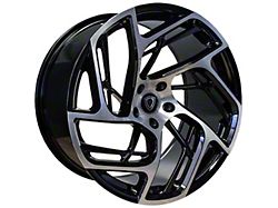 Marquee Wheels M1002 Gloss Black Machined Wheel; 20x9; 15mm Offset (06-10 RWD Charger)