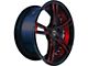 Marquee Wheels M3247 Gloss Black with Red Milled Accents Wheel; 20x9 (06-10 RWD Charger)