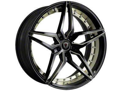 Marquee Wheels M3259 Gloss Black with Titanium Milled Wheel; 20x9 (06-10 RWD Charger)