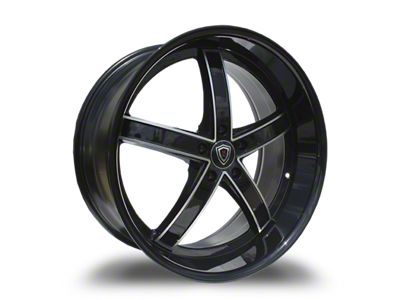 Marquee Wheels M5330A Gloss Black Machined Wheel; 20x9 (06-10 RWD Charger)