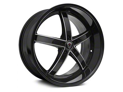Marquee Wheels M5330A Gloss Black Machined Wheel; 20x9 (06-10 RWD Charger)
