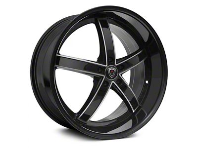 Marquee Wheels M5330A Gloss Black Machined Wheel; 20x9; 35mm Offset (06-10 RWD Charger)