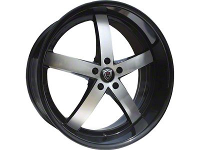 Marquee Wheels M5330B Gloss Black Machined Wheel; 20x9; 15mm Offset (06-10 RWD Charger)