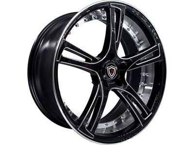 Marquee Wheels MDR3247 Gloss Black Milled Wheel; Rear Only; 20x10.5 (06-10 RWD Charger)