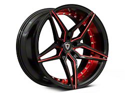 Marquee Wheels MR3259 Gloss Black with Red Milled Accents Wheel; 20x9 (06-10 RWD Charger)