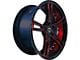 Marquee Wheels M3247 Gloss Black with Red Milled Accents Wheel; 20x9 (11-23 RWD Charger)