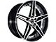 Marquee Wheels M3258 Gloss Black Machined Wheel; Rear Only; 20x10.5 (11-23 RWD Charger)