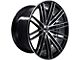 Marquee Wheels M3246 Gloss Black Machined with Polished Inner Lip Wheel; Rear Only; 20x10.5 (06-10 RWD Charger)
