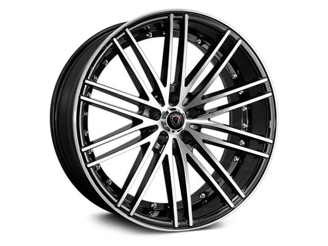 Marquee Wheels M3246 Gloss Black Machined Wheel; Rear Only; 20x10.5 (06-10 RWD Charger)