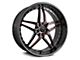 Marquee Wheels M5331A Gloss Black Red Milled Wheel; 22x9 (06-10 RWD Charger)
