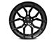 Marquee Wheels M1000 Satin Black Wheel; 22x9 (11-23 RWD Charger, Excluding Widebody)