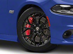 Marquee Wheels M1004 Gloss Black Wheel; 20x9; 15mm Offset (11-23 RWD Charger, Excluding Widebody)