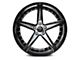 Marquee Wheels M3248 Gloss Black with Machined Polished Spokes Wheel; Rear Only; 20x10.5 (11-23 RWD Charger, Excluding Widebody)