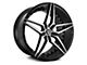 Marquee Wheels M3259 Gloss Black Machined Wheel; 22x9 (11-23 RWD Charger, Excluding Widebody)