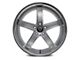 Marquee Wheels M5330A Silver Machined with Stainless Lip Wheel; 22x9 (11-23 RWD Charger, Excluding Widebody)