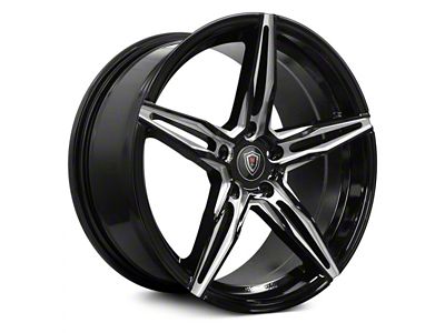 Marquee Wheels M8888 Gloss Black Milled Wheel; 18x8.5 (11-23 RWD Charger w/o Brembo, Excluding Widebody)