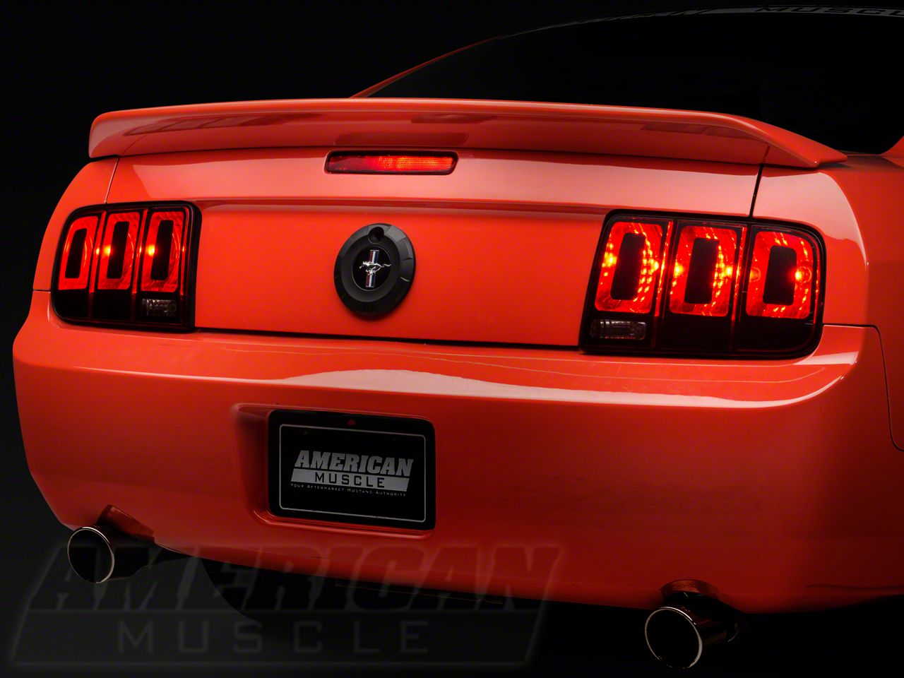 SEC10 Mustang Tail Light Conversion Decal Kit; Matte Black 100398 (05 ...