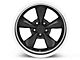 Bullitt Deep Dish Matte Black Wheel; Rear Only; 18x10 (94-98 Mustang)