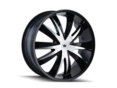 Mazzi Edge Gloss Black Machined Wheel; 18x7.5; 40mm Offset (05-09 Mustang GT, V6)