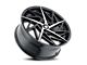 Mazzi Freestyle Gloss Black Machined Wheel; 17x8 (05-09 Mustang GT, V6)