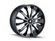 Mazzi Fusion Gloss Black Machined Wheel; 22x9.5 (05-09 Mustang)