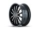 Mazzi Fusion Gloss Black Machined Wheel; 22x9.5 (05-09 Mustang)