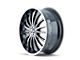 Mazzi Hype Gloss Black Machined Wheel; 18x7.5 (05-09 Mustang GT, V6)