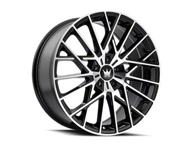 Mazzi Jinx Gloss Black Machined Wheel; 18x8 (05-09 Mustang GT, V6)