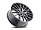 Mazzi Jinx Gloss Black Machined Wheel; 18x8 (05-09 Mustang GT, V6)