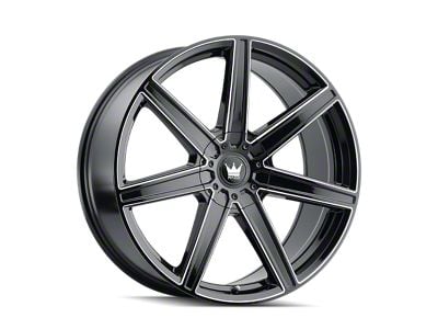 Mazzi Laguna Gloss Black Milled Wheel; 18x8 (05-09 Mustang)