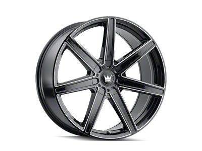 Mazzi Laguna Gloss Black Milled Wheel; 20x8.5 (05-09 Mustang)