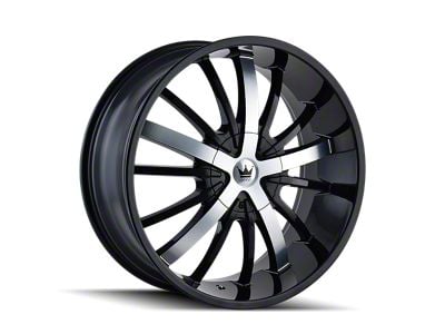 Mazzi Essence Gloss Black Machined Wheel; 24x9.5; 18mm Offset (06-10 Charger)