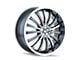 Mazzi Hype Gloss Black Machined Wheel; 18x7.5 (06-10 Charger, Excluding SRT8)