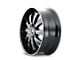 Mazzi Rolla Gloss Black Milled Wheel; 22x9.5 (06-10 Charger)