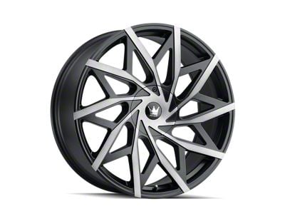 Mazzi Big Easy Matte Black Machined with Dark Wheel; 20x8.5; 35mm Offset (10-14 Mustang)